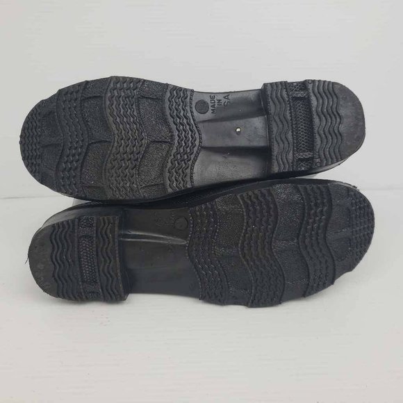 La Crosse Mens Rain Boots Black Rubber Pull On Sherpa Lined Round Toe USA 13 New - Picture 6 of 14